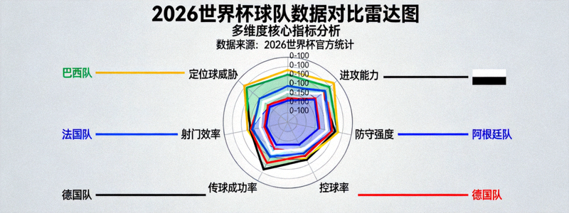 2026世界杯球队数据对比雷达图 - 展示多维度数据指标